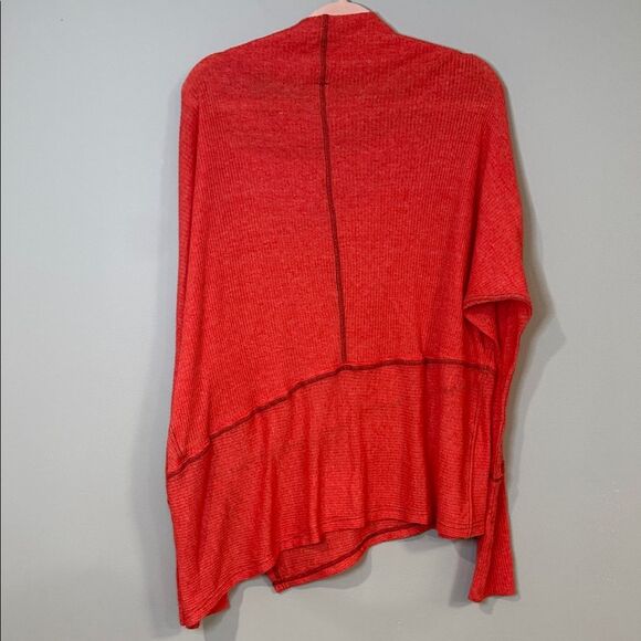 Free People Londontown thermal asymmetrical ribbed sweater with side slit size S - Picture 7 of 8